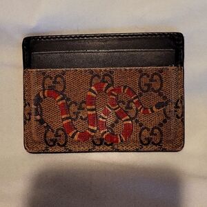 Vintage Gucci Kingsnake card holder